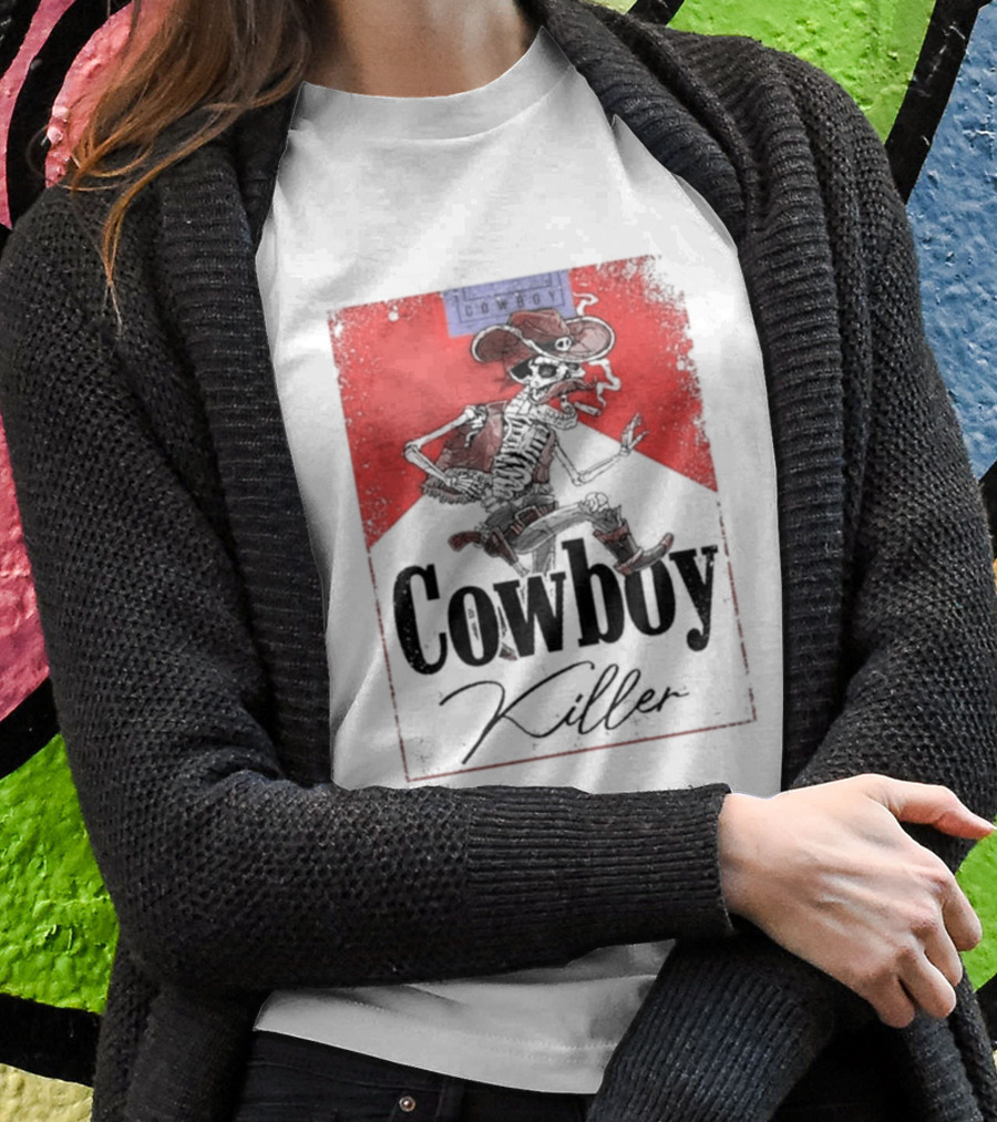 Cowboy Killer Jason Aldean Skeleton Cowboy T-Shirt