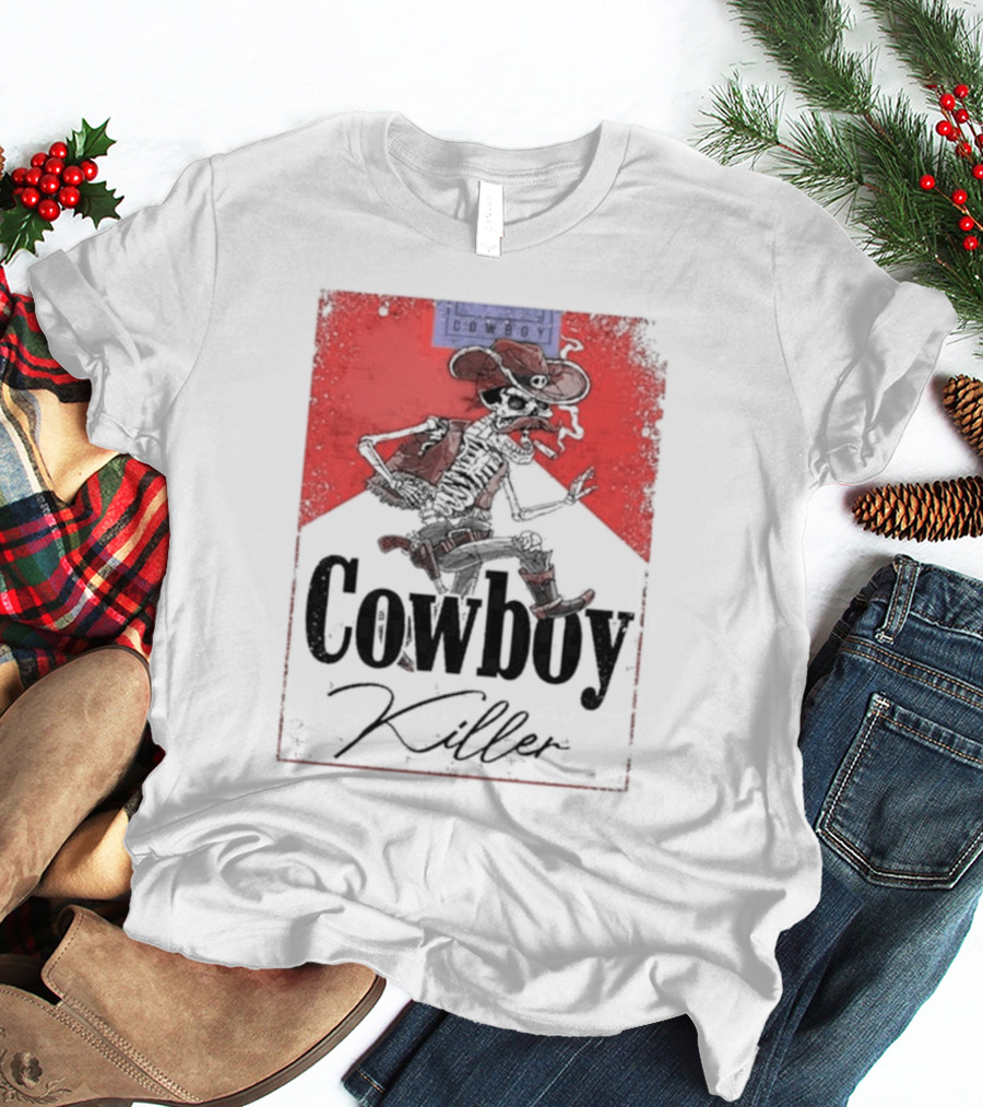 Cowboy Killer Jason Aldean Skeleton Cowboy T-Shirt