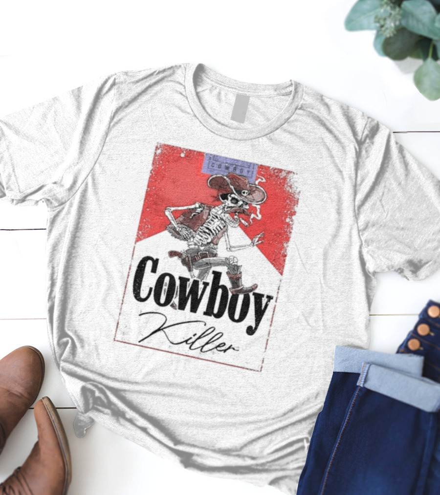 Cowboy Killer Jason Aldean Skeleton Cowboy T-Shirt