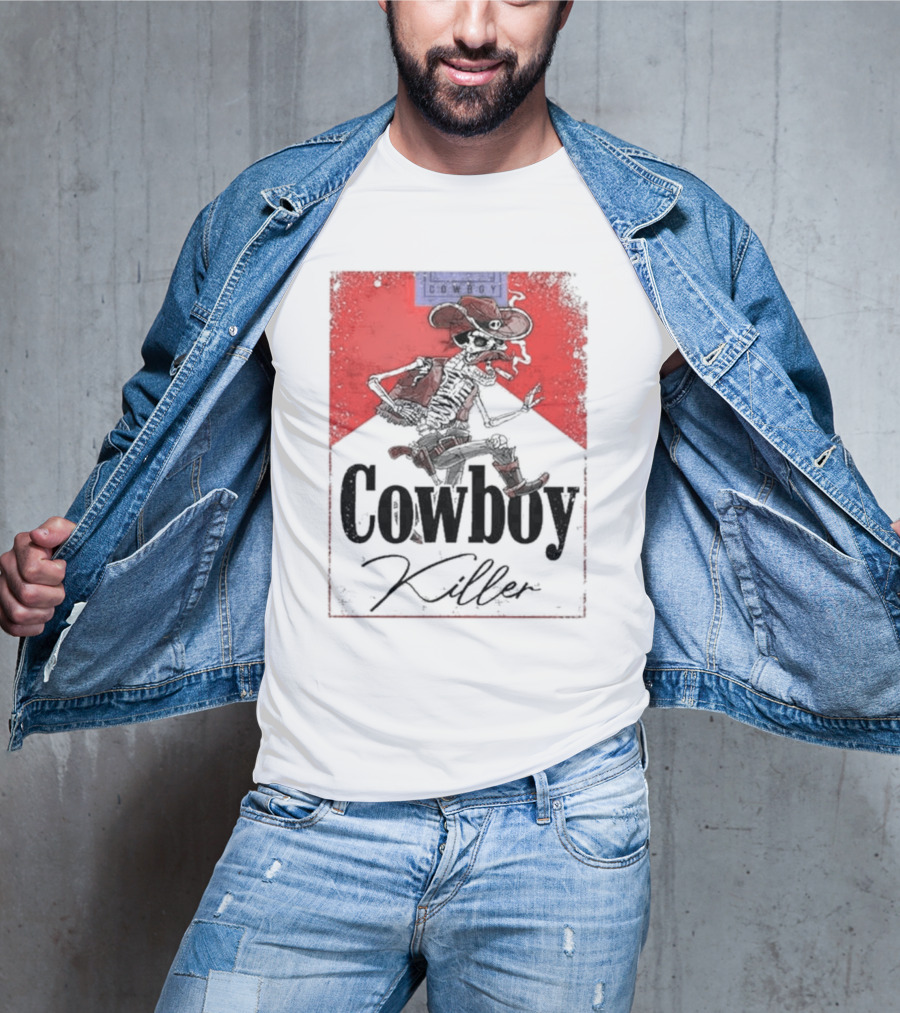 Cowboy Killer Jason Aldean Skeleton Cowboy T-Shirt