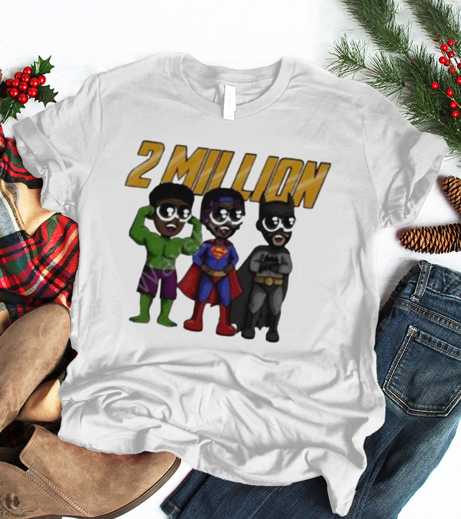 Daydrian Harding 2 Million Subscribers Superhero T-Shirt