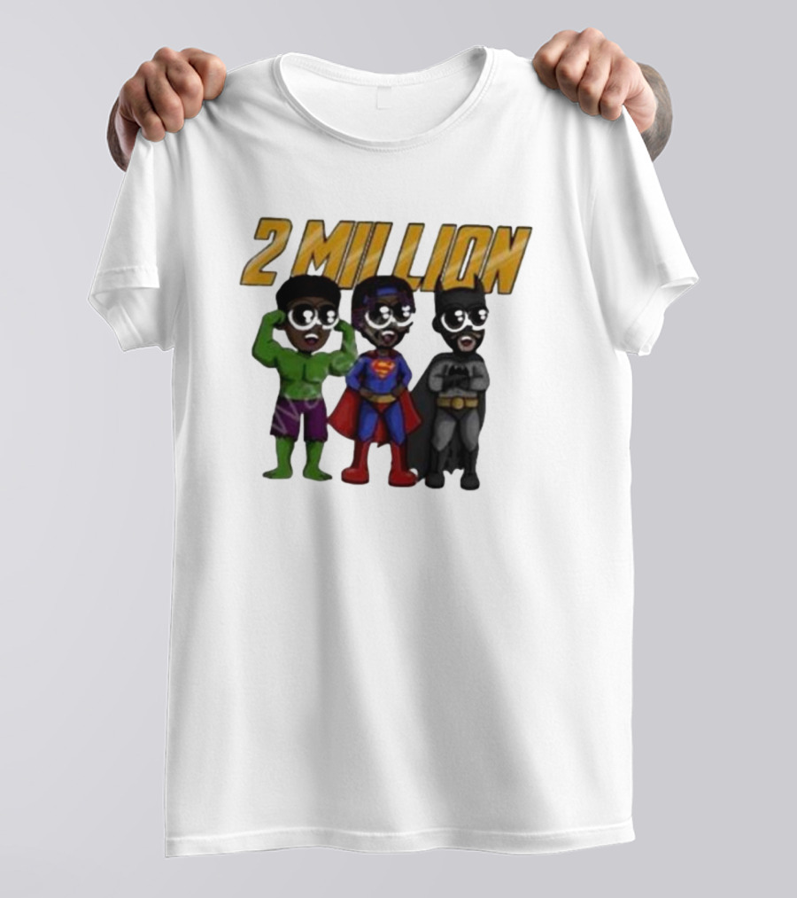 Daydrian Harding 2 Million Subscribers Superhero T-Shirt