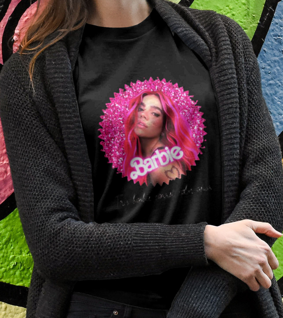 Karol G Barbie Glitter Portrait This Barbie Cannot Calm Down T-Shirt