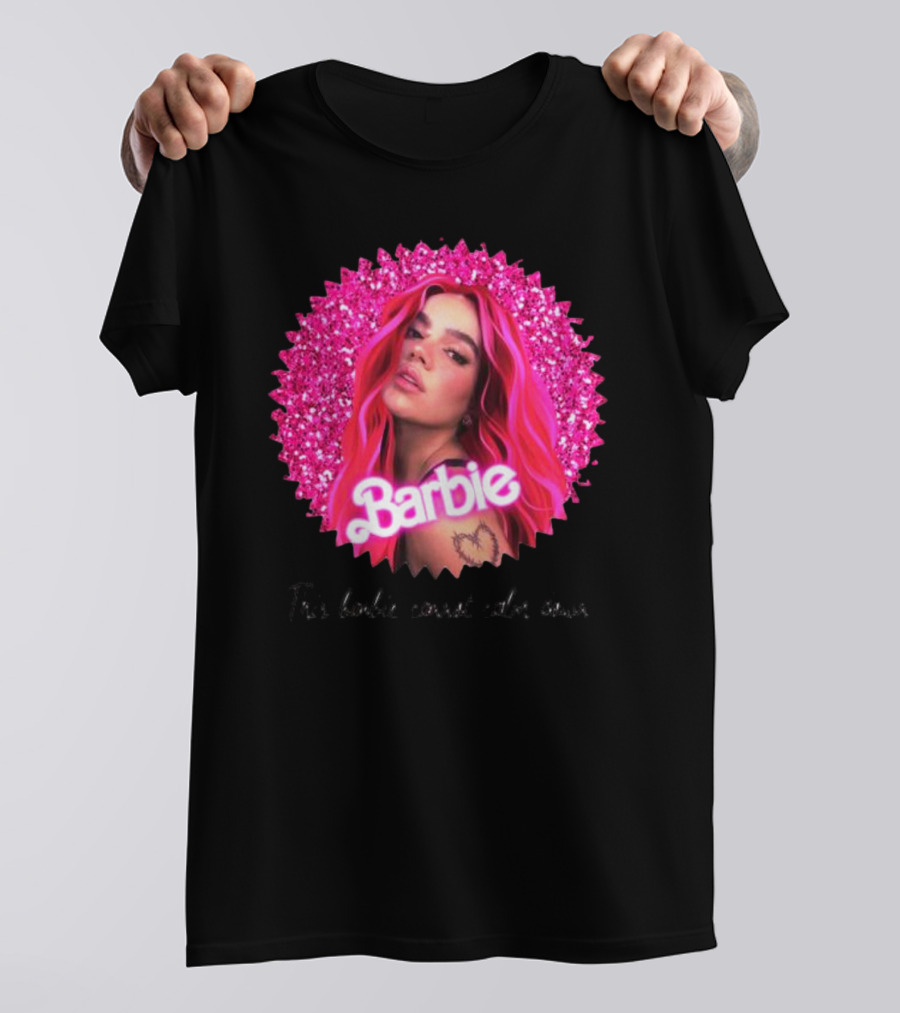 Karol G Barbie Glitter Portrait This Barbie Cannot Calm Down T-Shirt