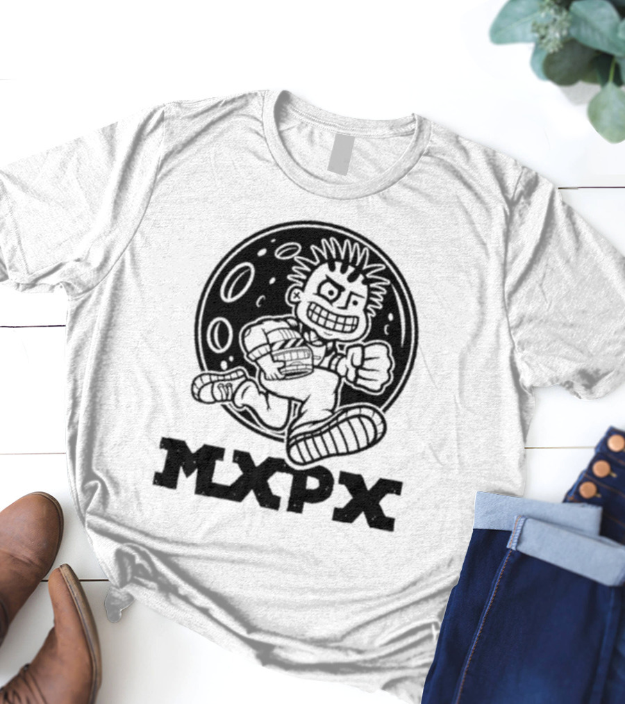 Mxpx Find A Way Home Moon Space PX Moon Punk Character T-Shirt