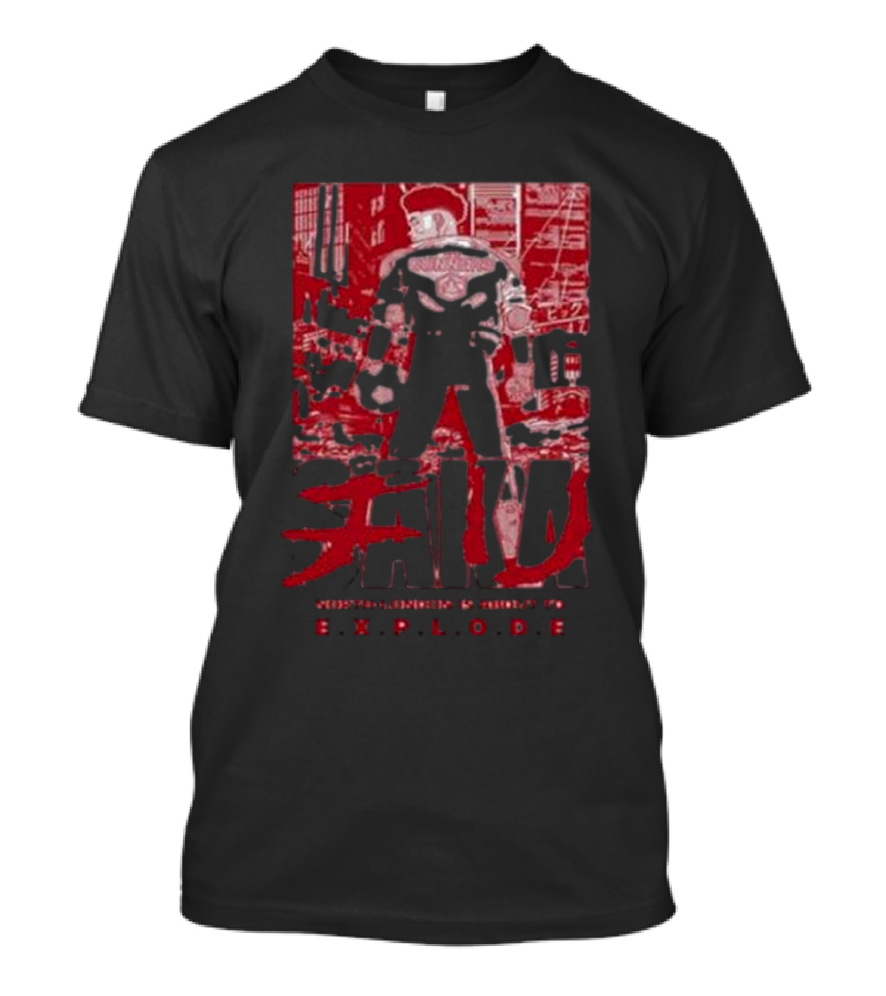 Cunners North London Sakura Manga Explode Iconic Red Urban T-Shirt