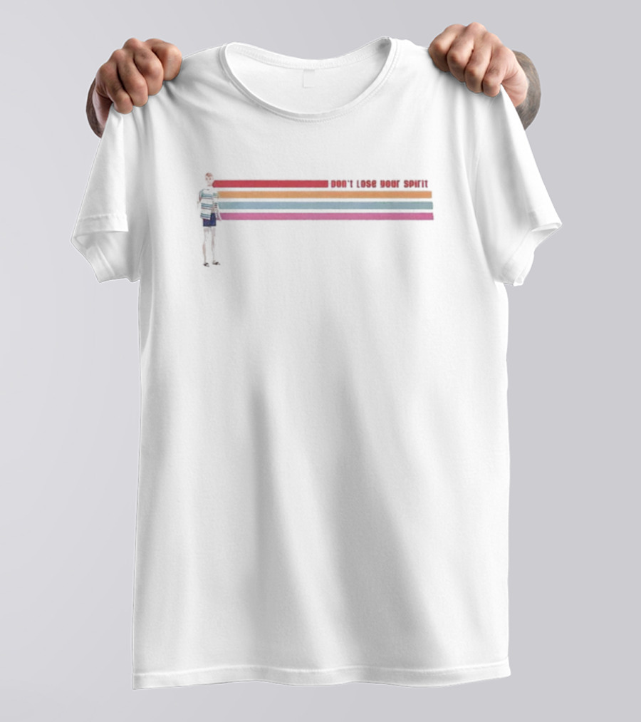 Mattel Creations Shop Don’t Lose Your Spirit Retro Stripes T-Shirt