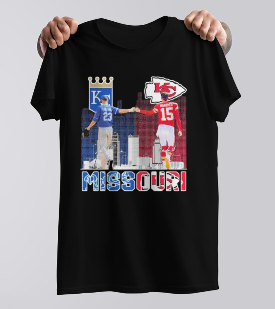 Missouri Kansas City Chiefs Mahomes Royals Greinke T-Shirt