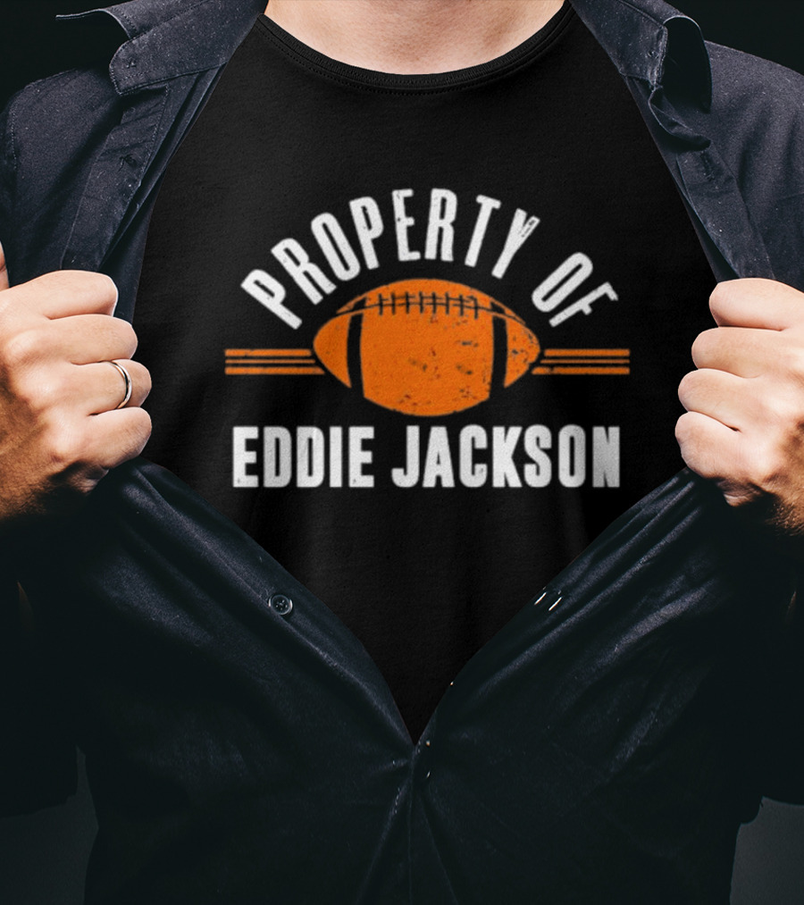 Property Of Eddie Jackson Chicago Football T-Shirt