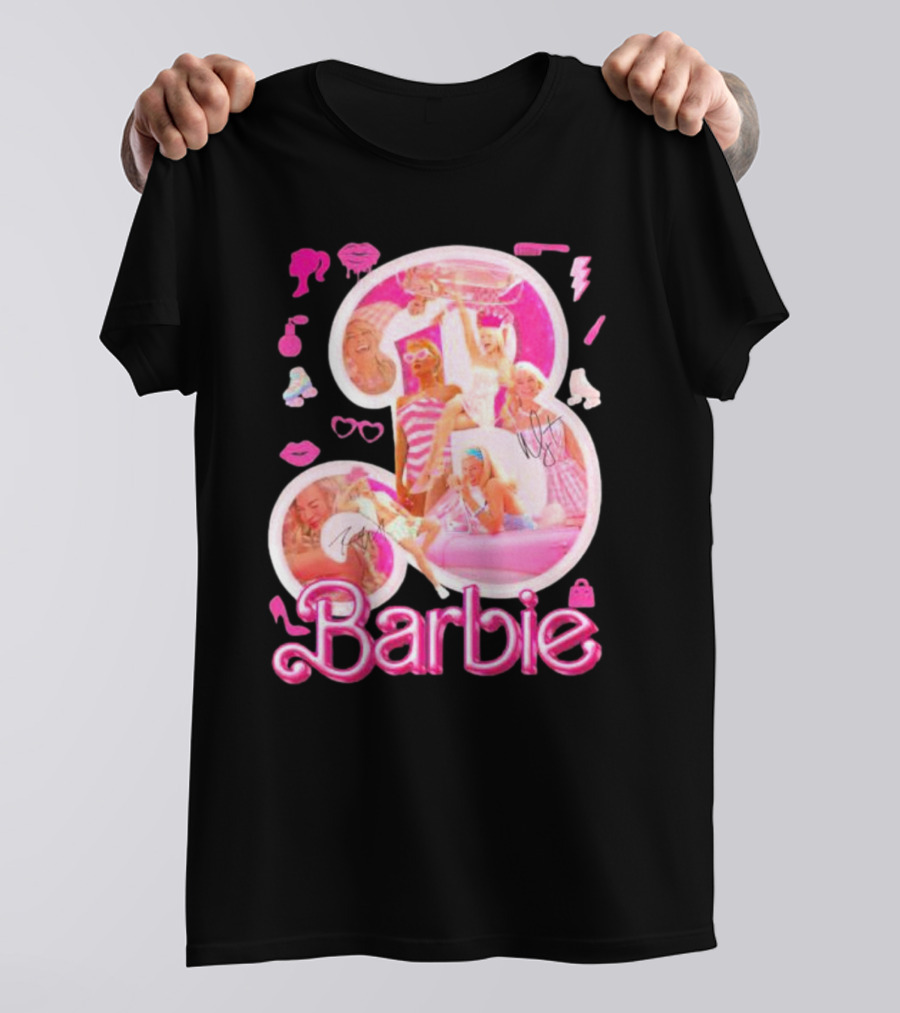 Barbie Pink Glam Fashion Icons Party T-Shirt