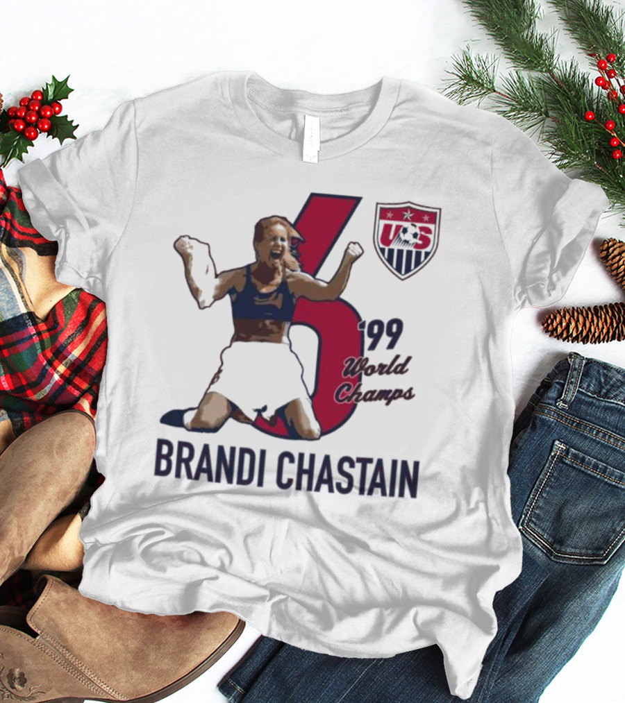 USWNT Brandi Chastain 6 99 World Champs T-Shirt