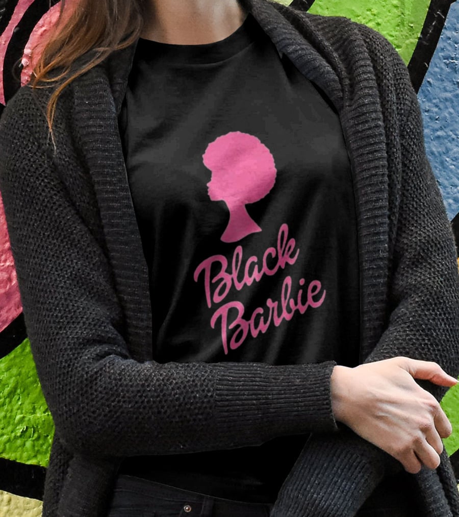 Black Barbie Afro Fan T-Shirt