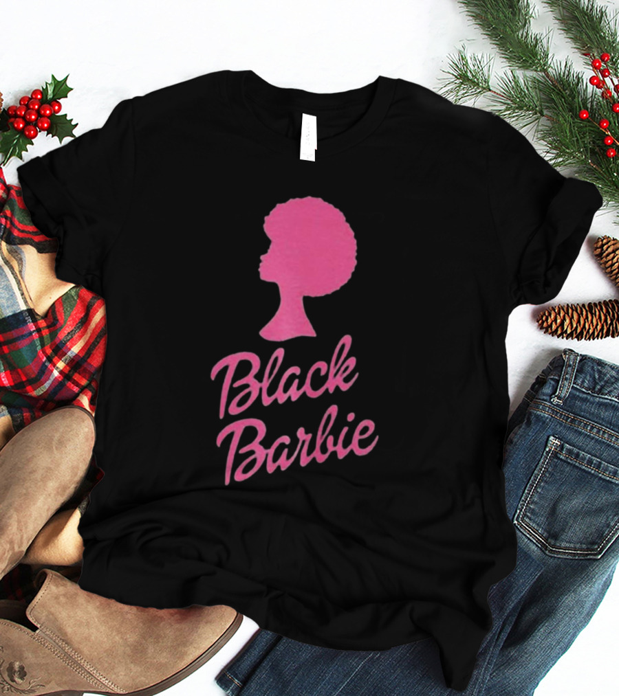 Black Barbie Afro Fan T-Shirt