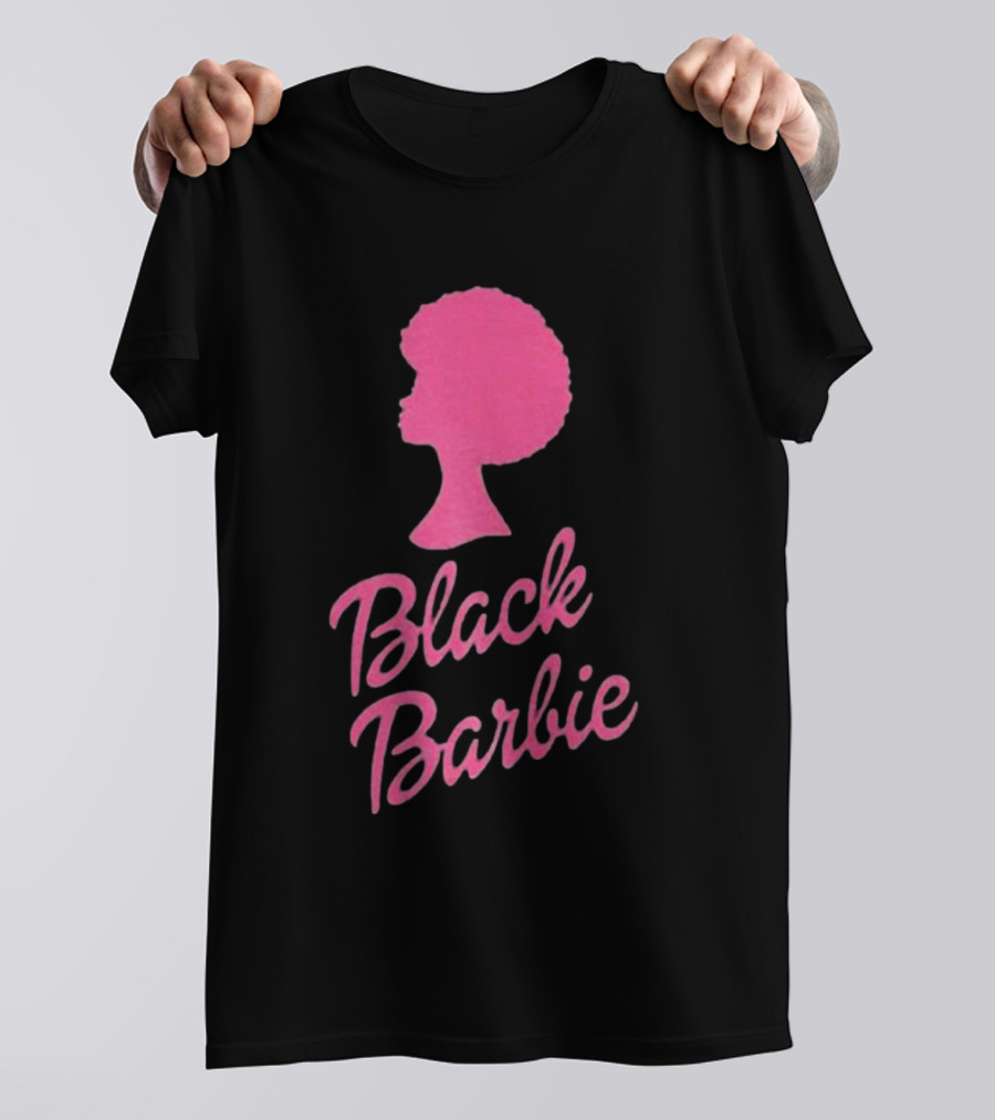 Black Barbie Afro Fan T-Shirt