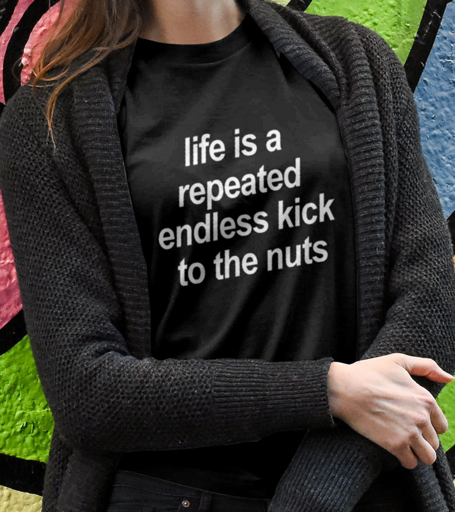 Life Is A Repeated Endless Kick To The Nuts T-Shirt