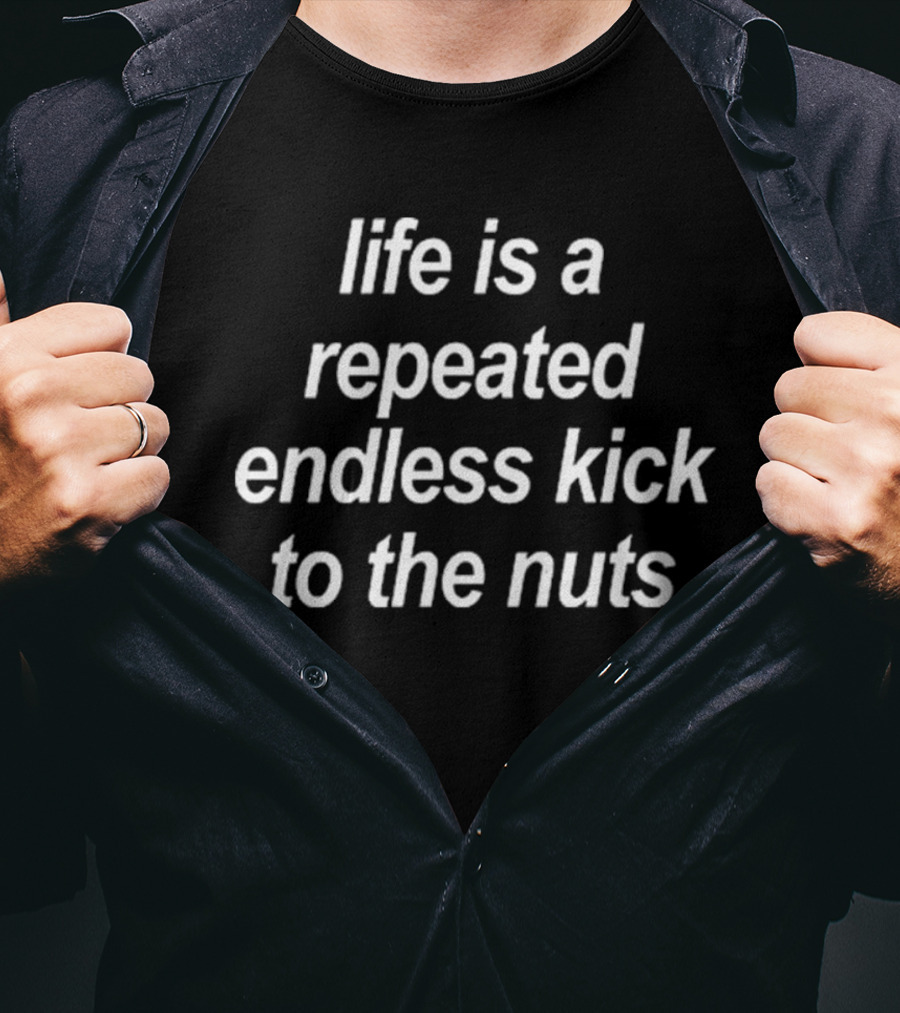Life Is A Repeated Endless Kick To The Nuts T-Shirt