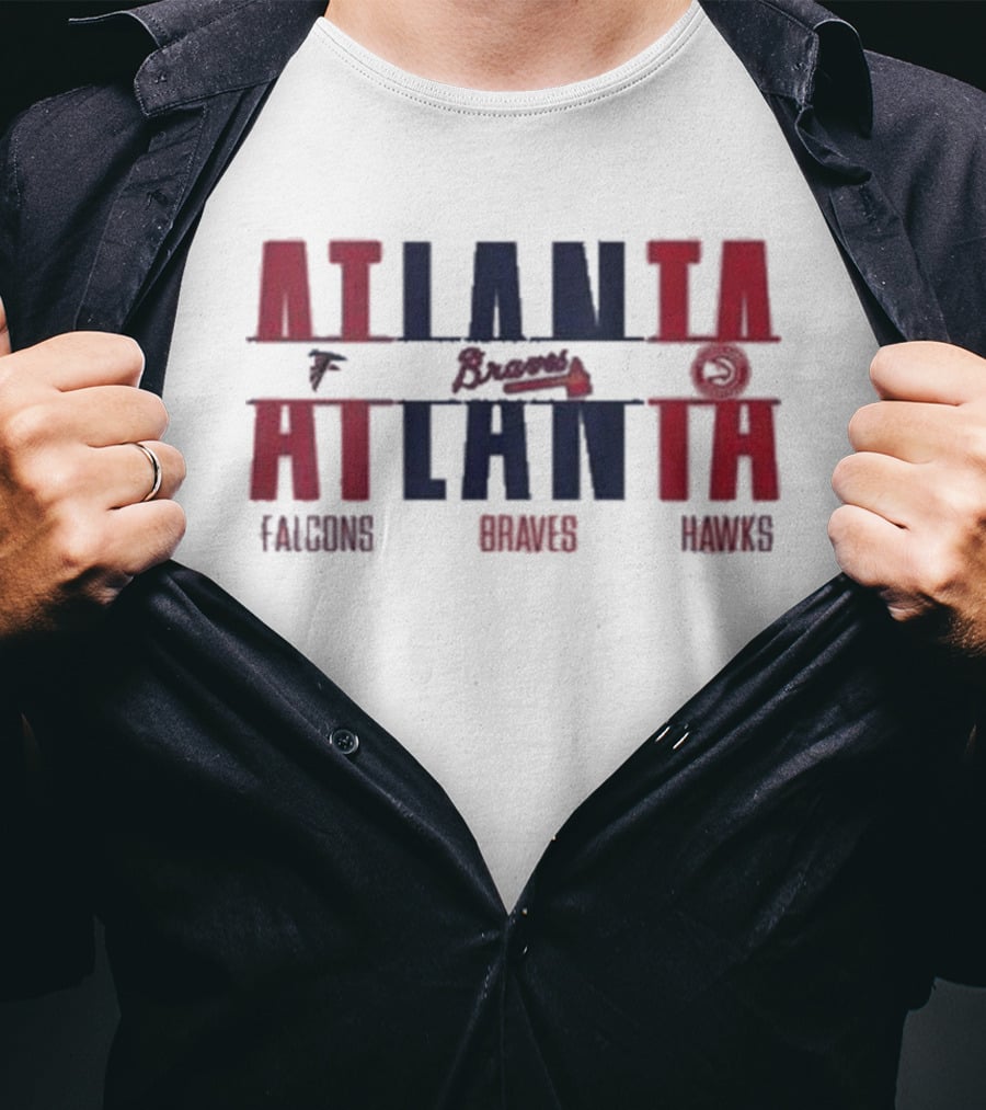 Atlanta Falcons Atlanta Braves Atlanta Hawks T-Shirt