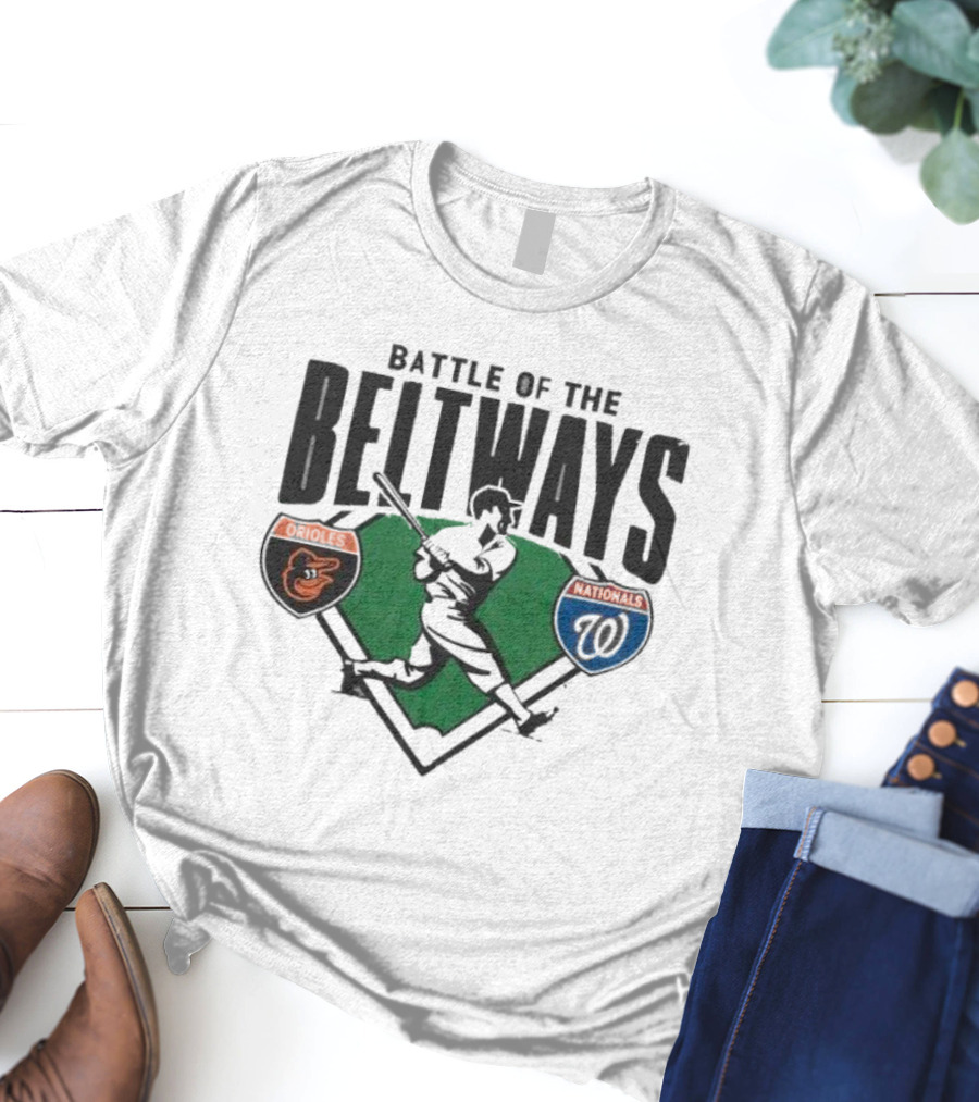 Battle Of The Beltways Orioles Nationals Baseball Rivalry Matchup T-Shirt