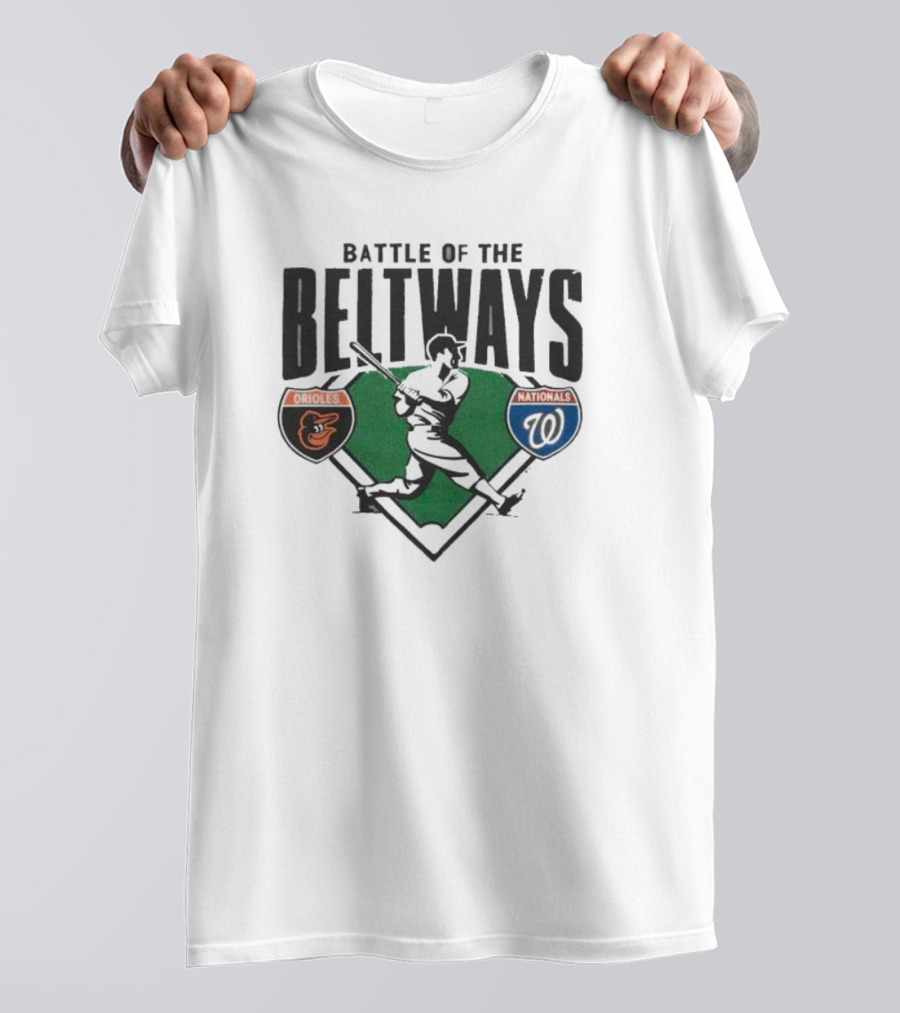 Battle Of The Beltways Orioles Nationals Baseball Rivalry Matchup T-Shirt