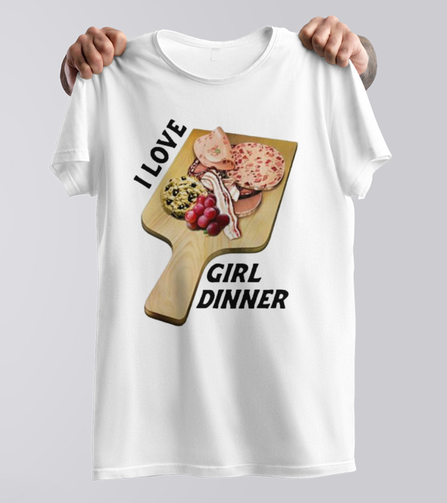 I Love Girl Dinner Charcuterie Board Aesthetic T-Shirt