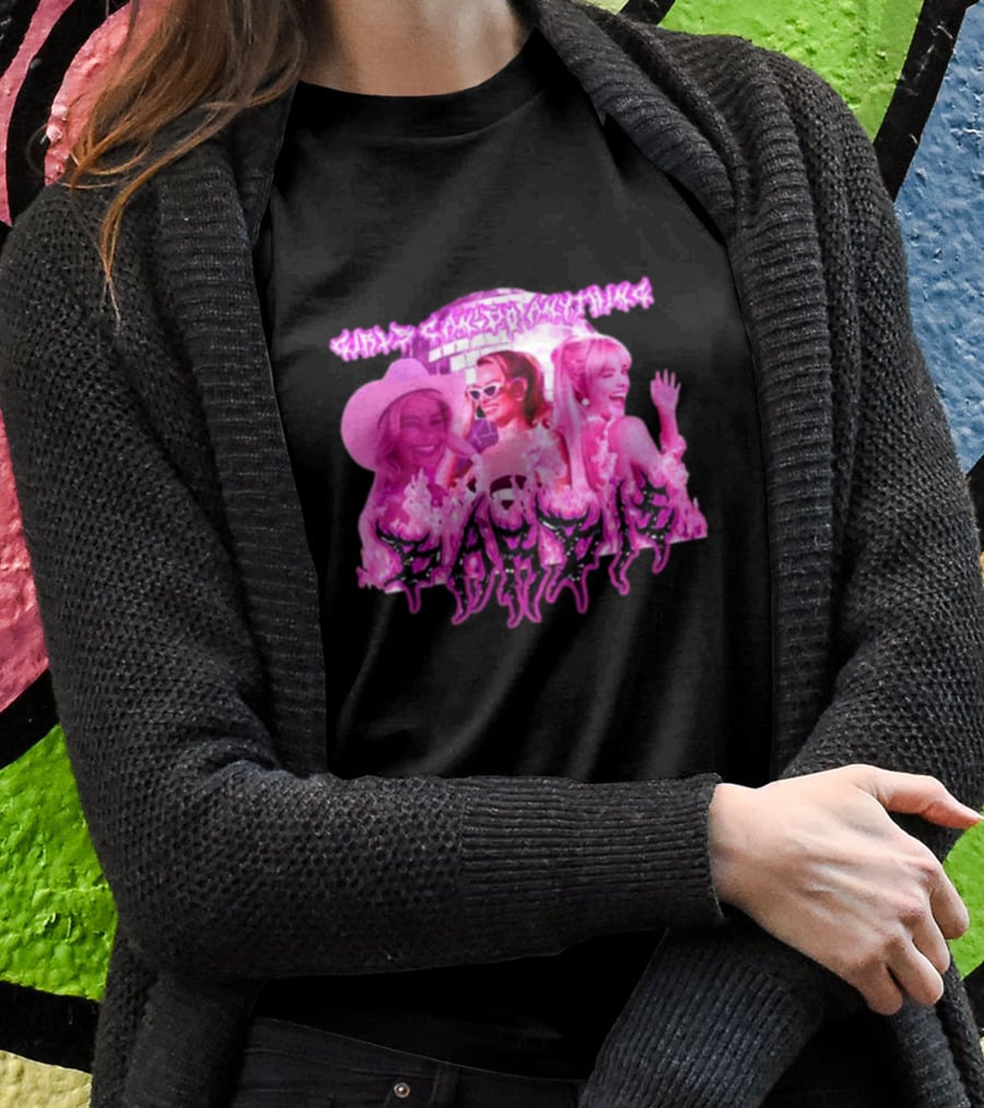 Sadstreet Margot Robbie Barbie Girls Can Do Anything T-Shirt