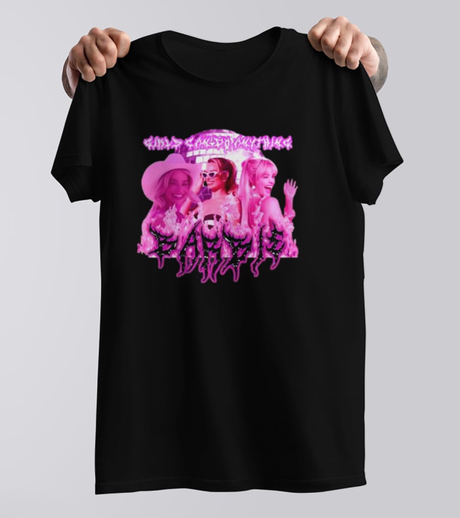 Sadstreet Margot Robbie Barbie Girls Can Do Anything T-Shirt
