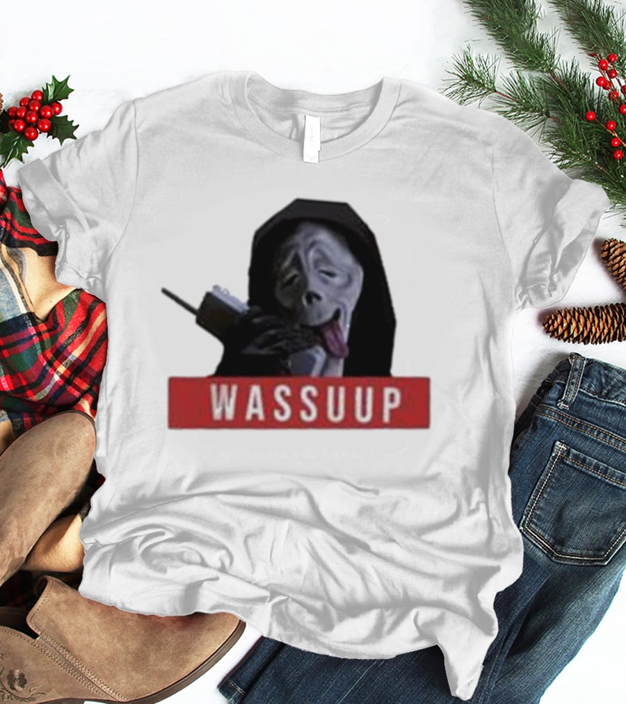 Wassup Ghostface Parody New Skeleton T-Shirt