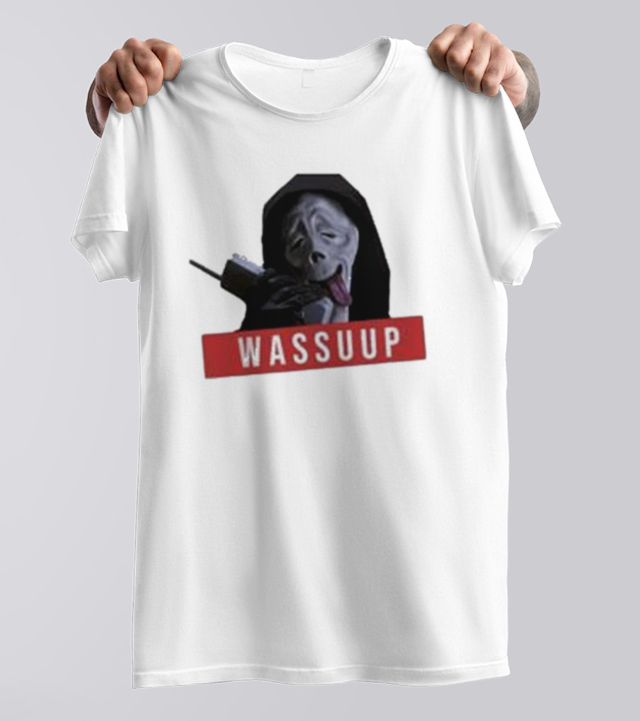 Wassup Ghostface Parody New Skeleton T-Shirt