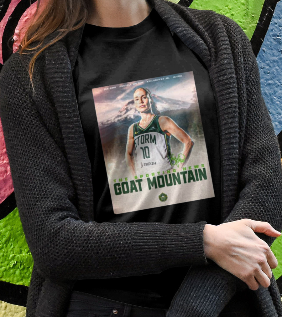 Sue Bird The Sporting News GOAT Mountain Storm 10 T-Shirt