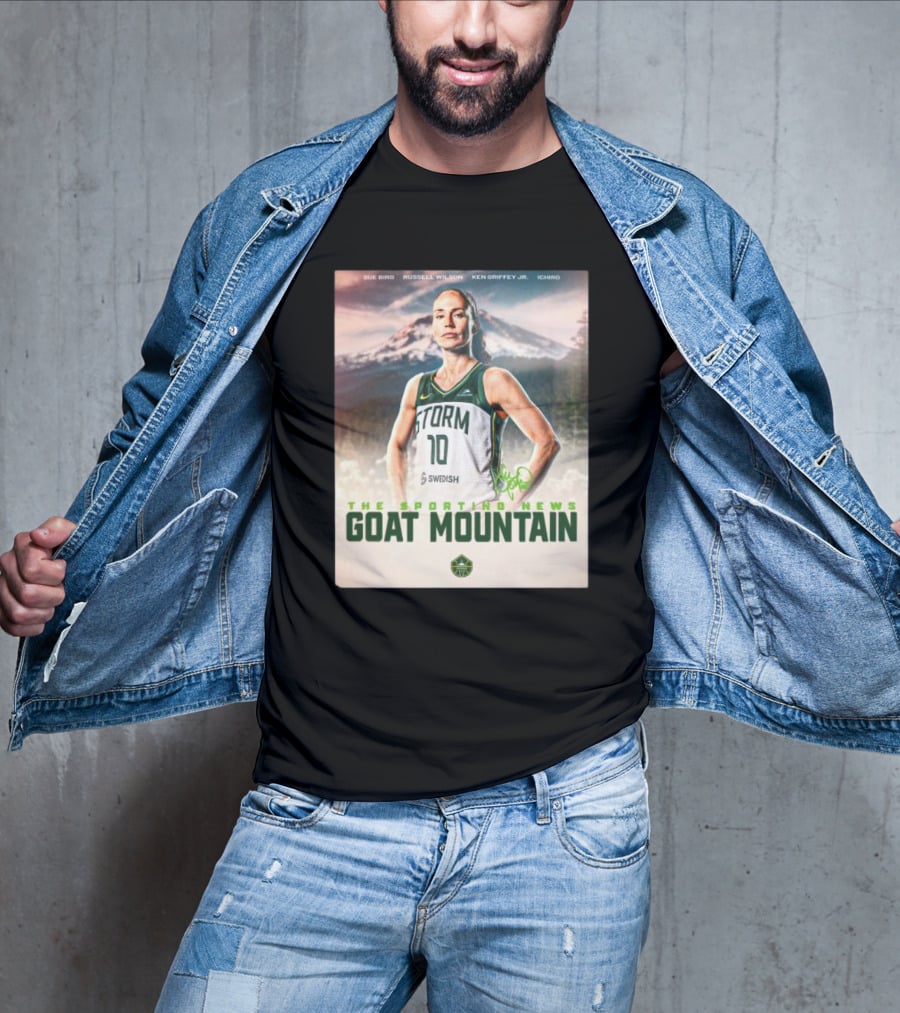 Sue Bird The Sporting News GOAT Mountain Storm 10 T-Shirt