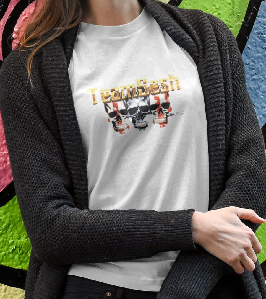 Teamsesh Ride Slow Smoke Fast Dirt Road Low Class Skulls T-Shirt