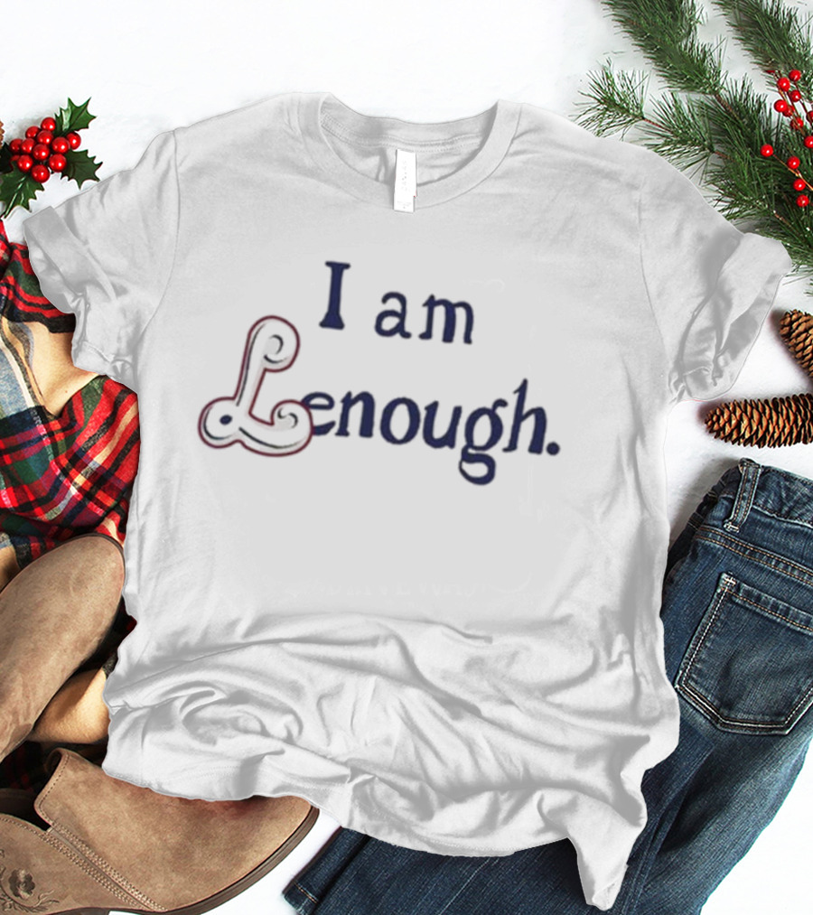 I Am Lenough Blue And Red T-Shirt