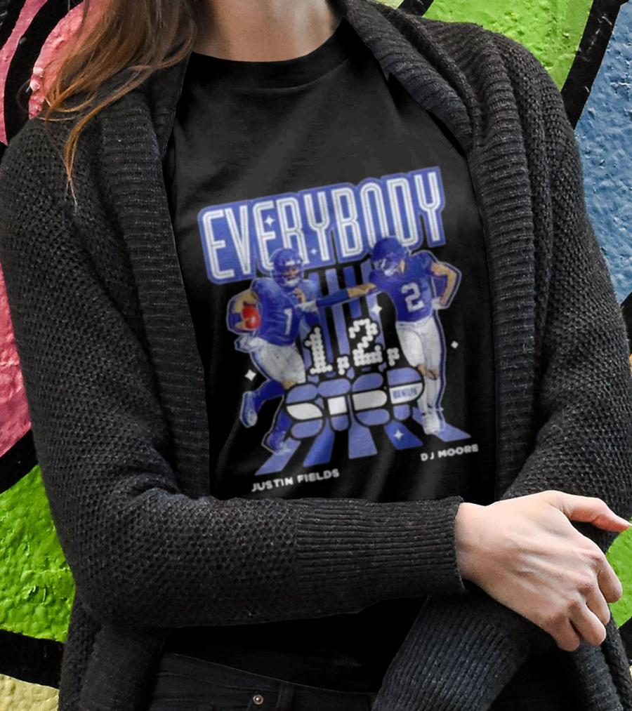 Everybody 1 2 Step Justin Fields DJ Moore Chicago Bears T-Shirt