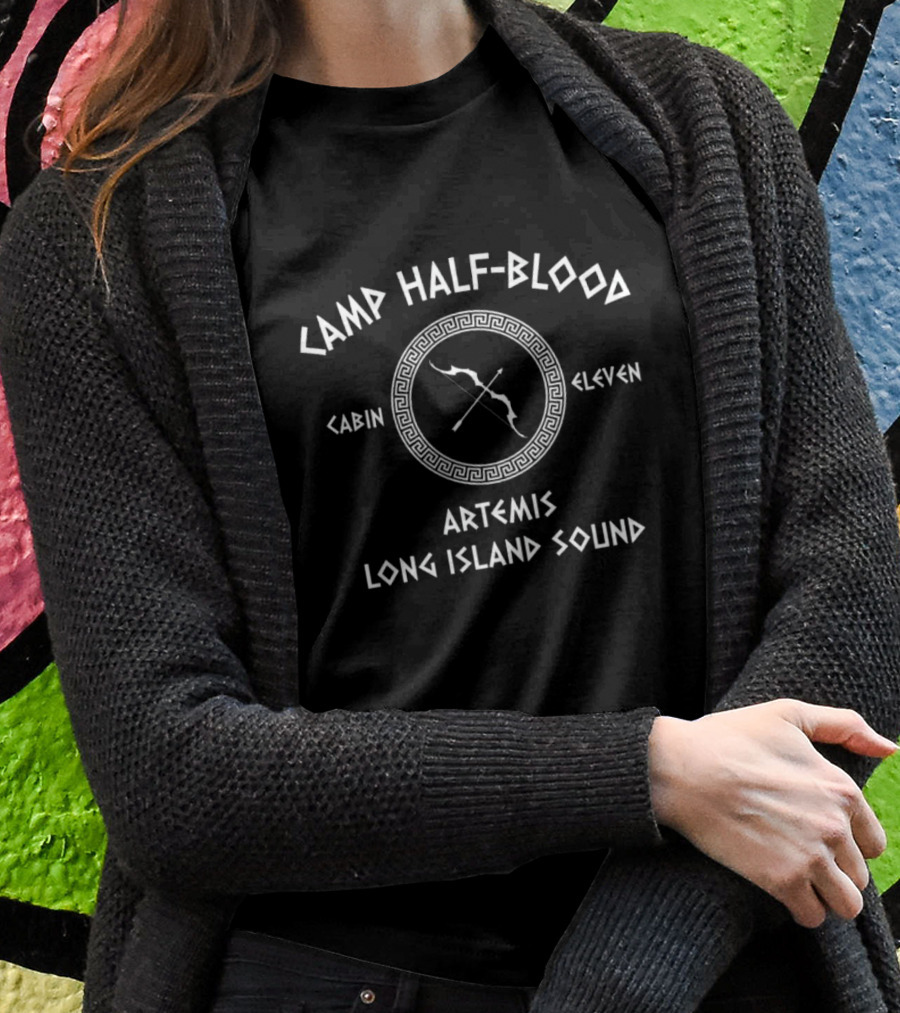 Camp Half-Blood Cabin Eleven Artemis Long Island Sound Percy Jackson Heroes Of Olympus T-Shirt