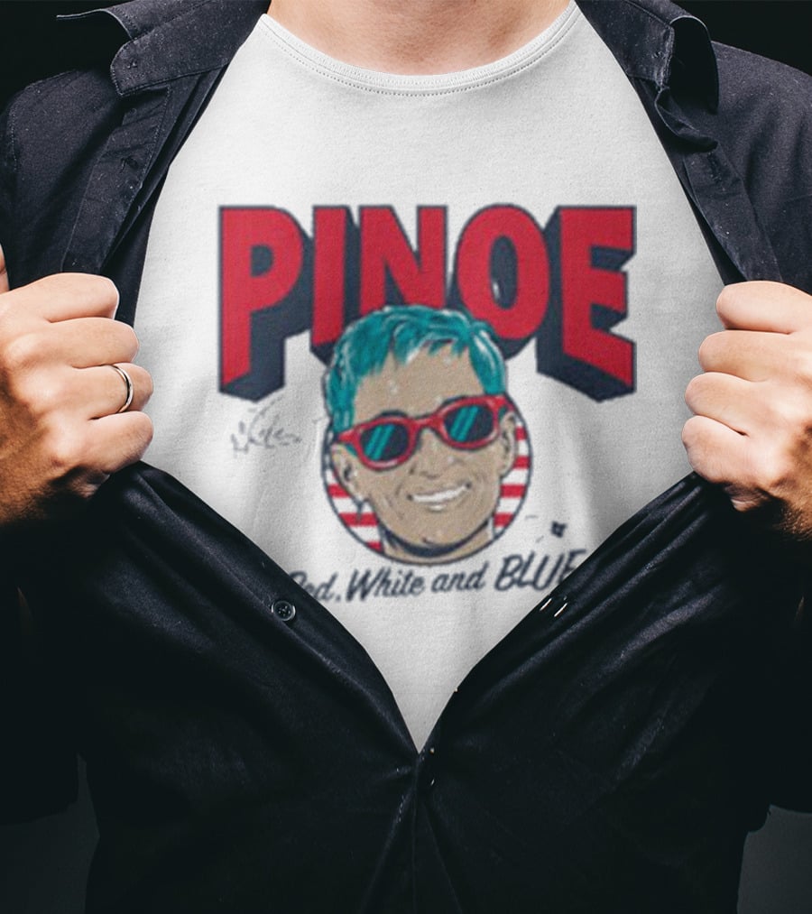 PINOE Red White And Blue T-Shirt