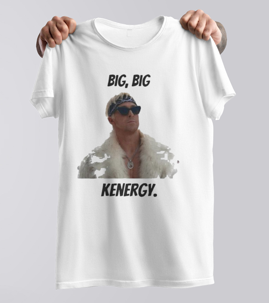Big Big Kenergy Barbie Movie Ryan Gosling Ken Fur Coat Sunglasses T-Shirt