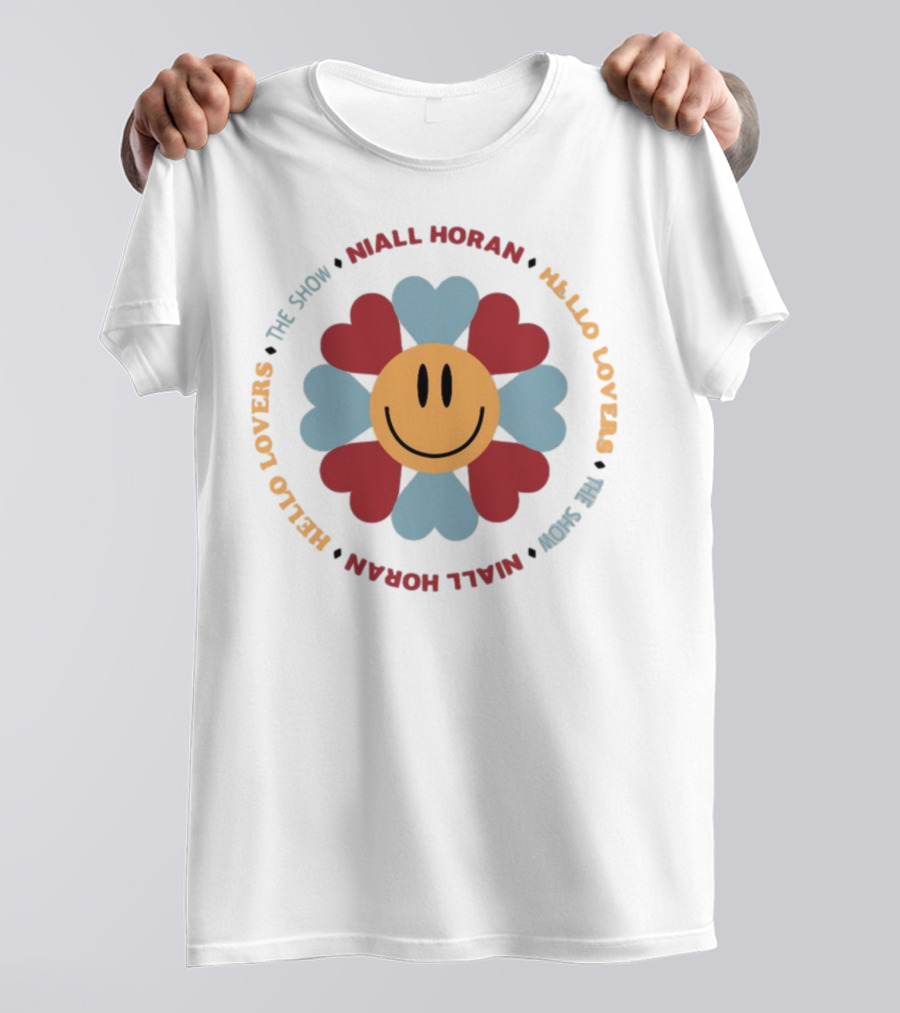 Hello Lovers Niall Horan The Show Smiley Heart Flower T-Shirt