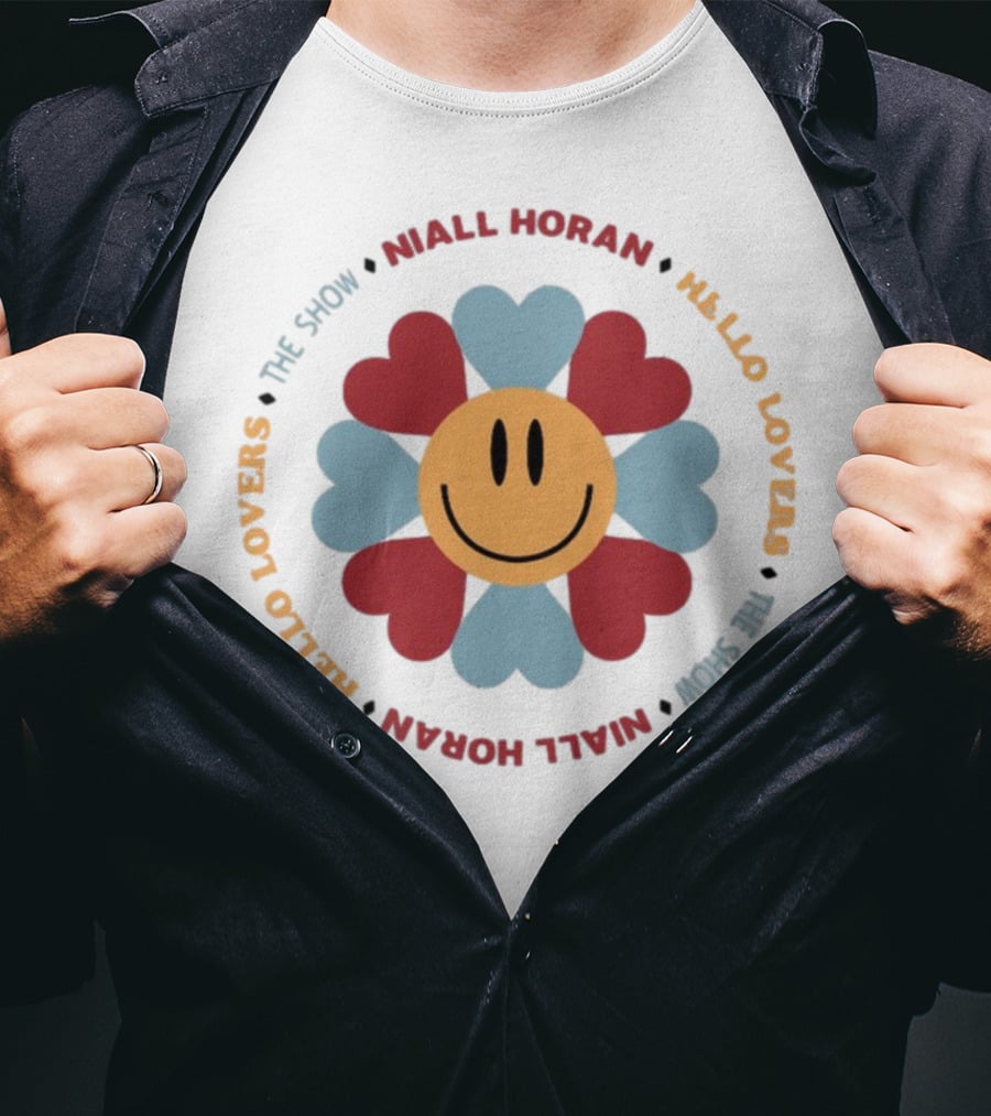 Hello Lovers Niall Horan The Show Smiley Heart Flower T-Shirt