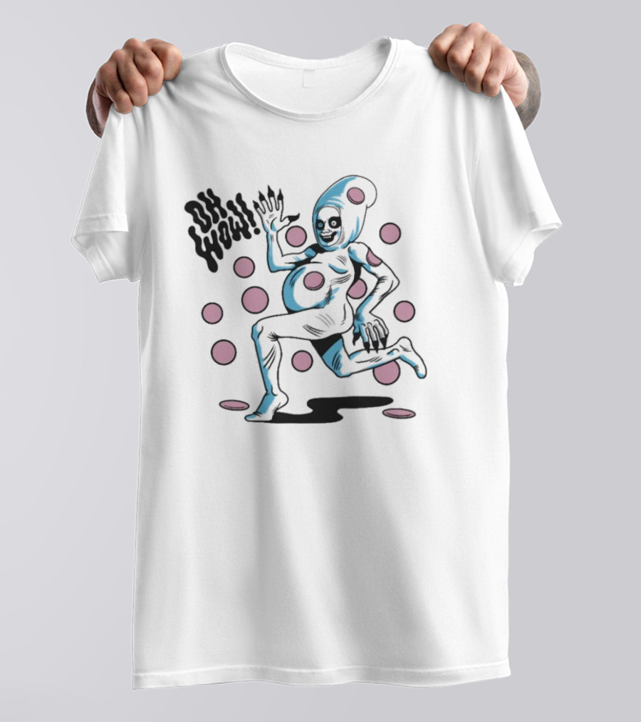 House Of Jimbo Merch Casper The Boloney Ghost Oh Wow Polka Dots T-Shirt
