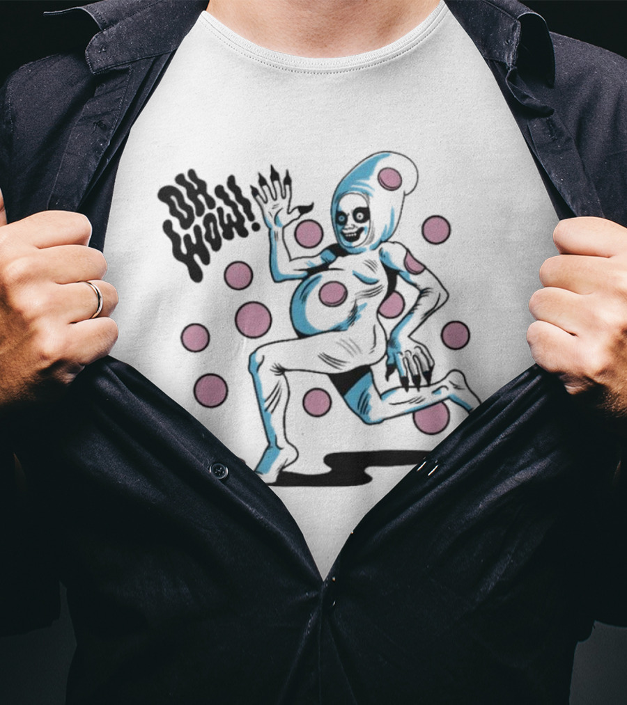 House Of Jimbo Merch Casper The Boloney Ghost Oh Wow Polka Dots T-Shirt