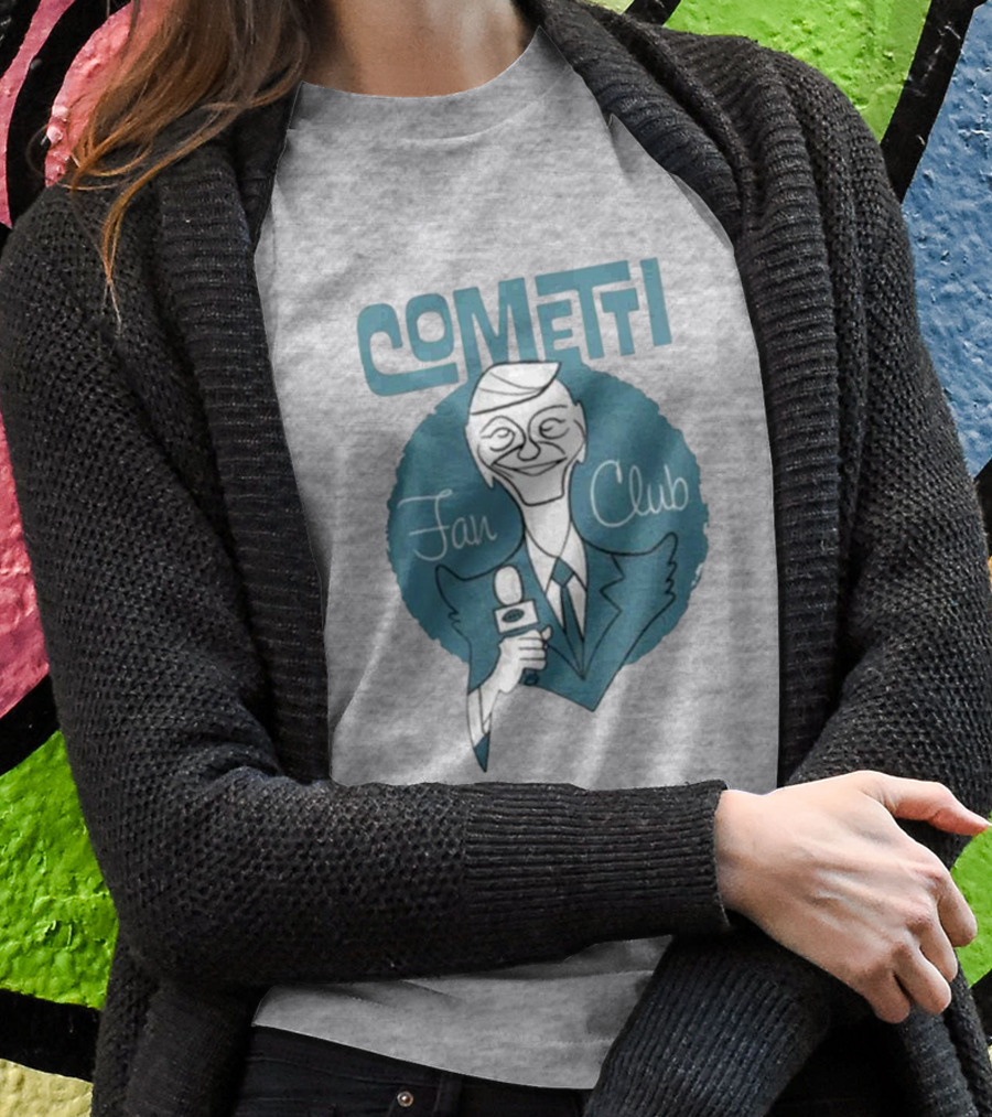 Cometti Fan Club Cartoon Microphone T-Shirt