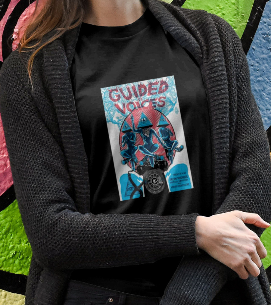 Guided By Voices Friday 8-4 Iron Works Buffalo New York Weird Nightmare T-Shirt