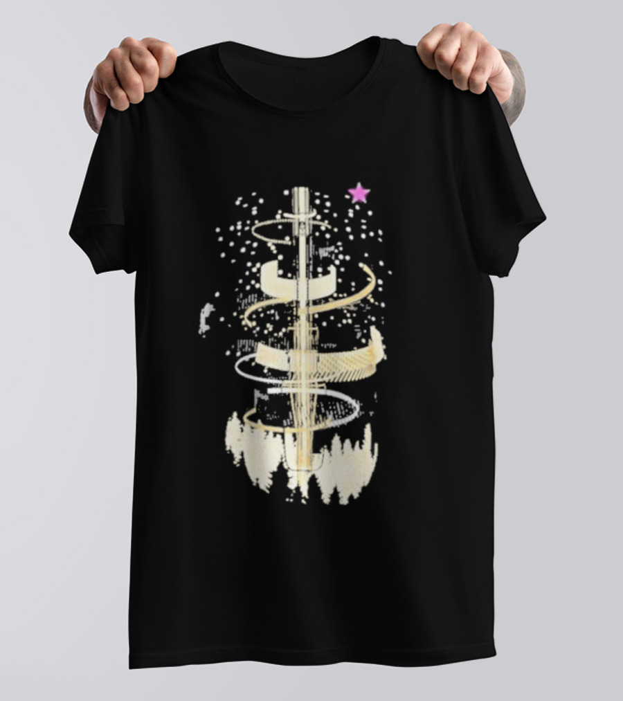 Linus Screwdriver Surrounded By Cosmic Spiral And Purple Star T-Shirt