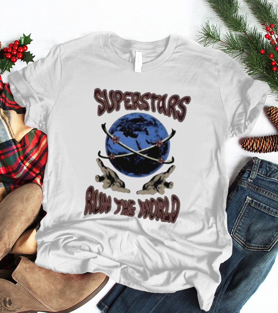Superstars Run The World Planet T-Shirt