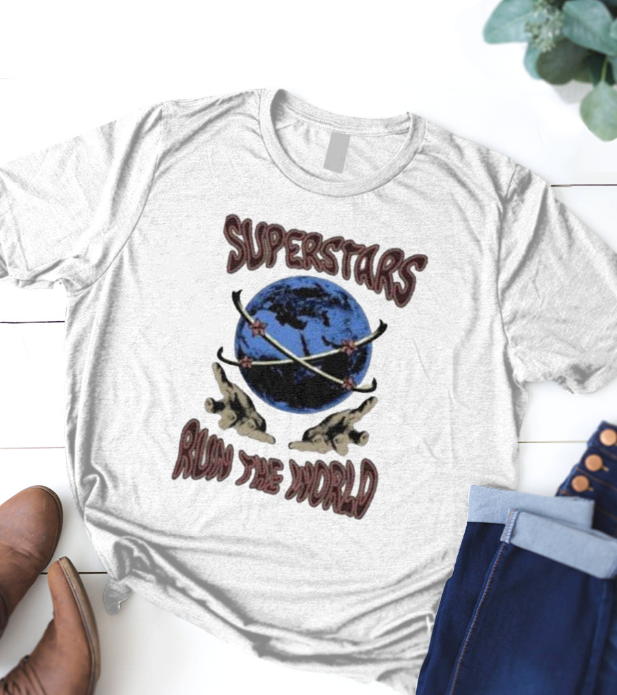 Superstars Run The World Planet T-Shirt