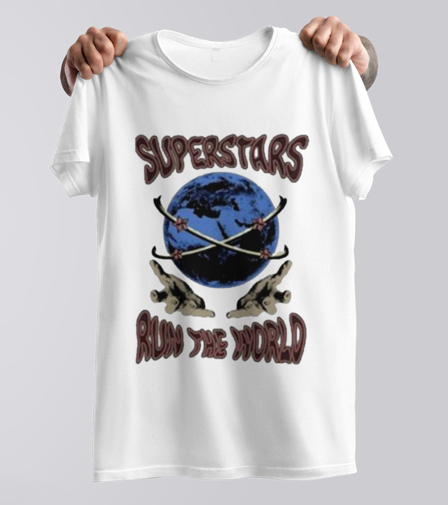 Superstars Run The World Planet T-Shirt