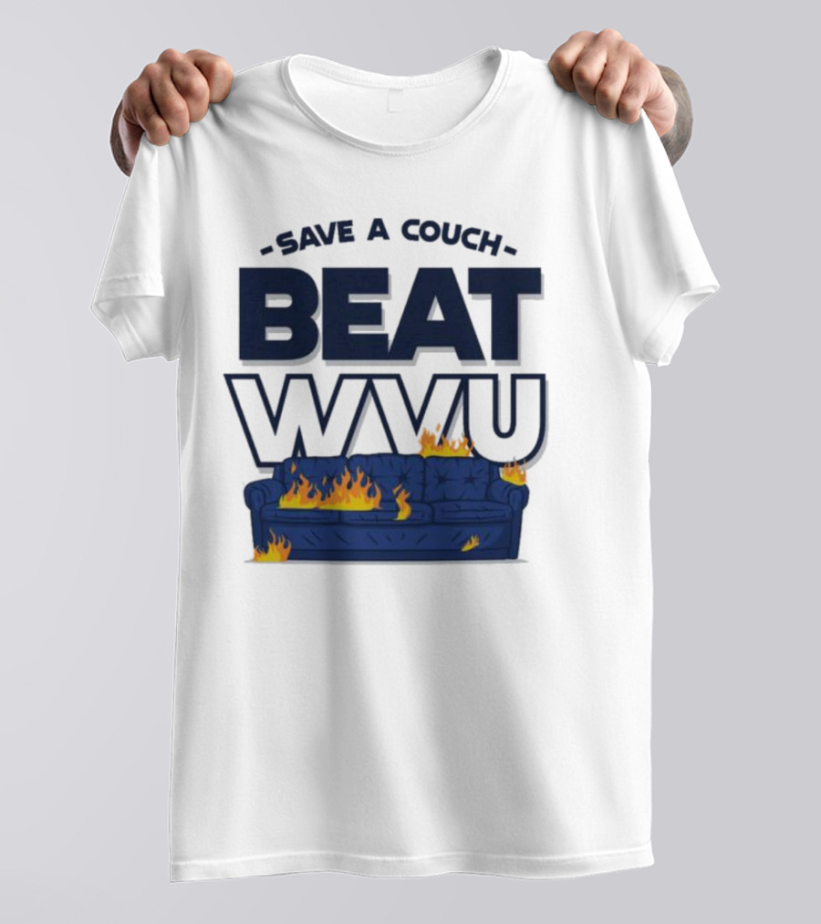 Save A Couch Beat WVU Burning Couch T-Shirt