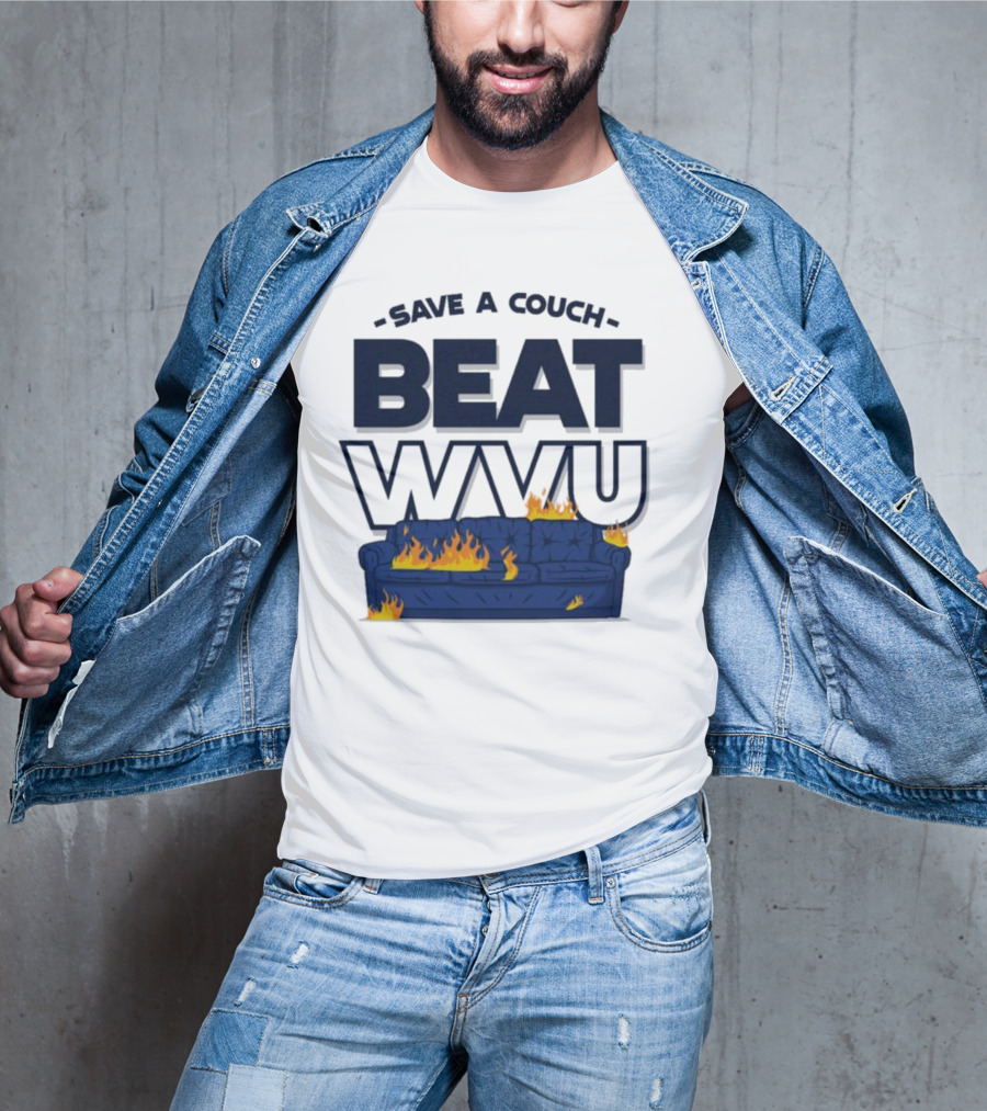 Save A Couch Beat WVU Burning Couch T-Shirt