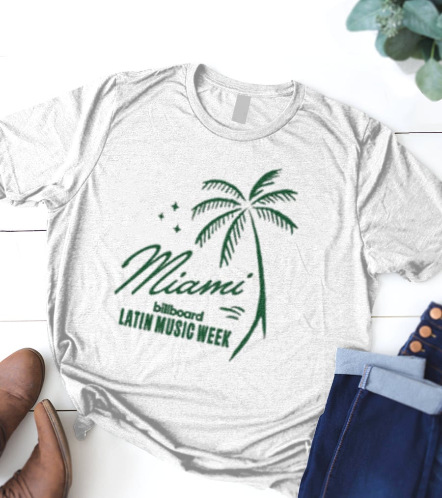 Miami Billboard Latin Music Week Palm Tree T-Shirt