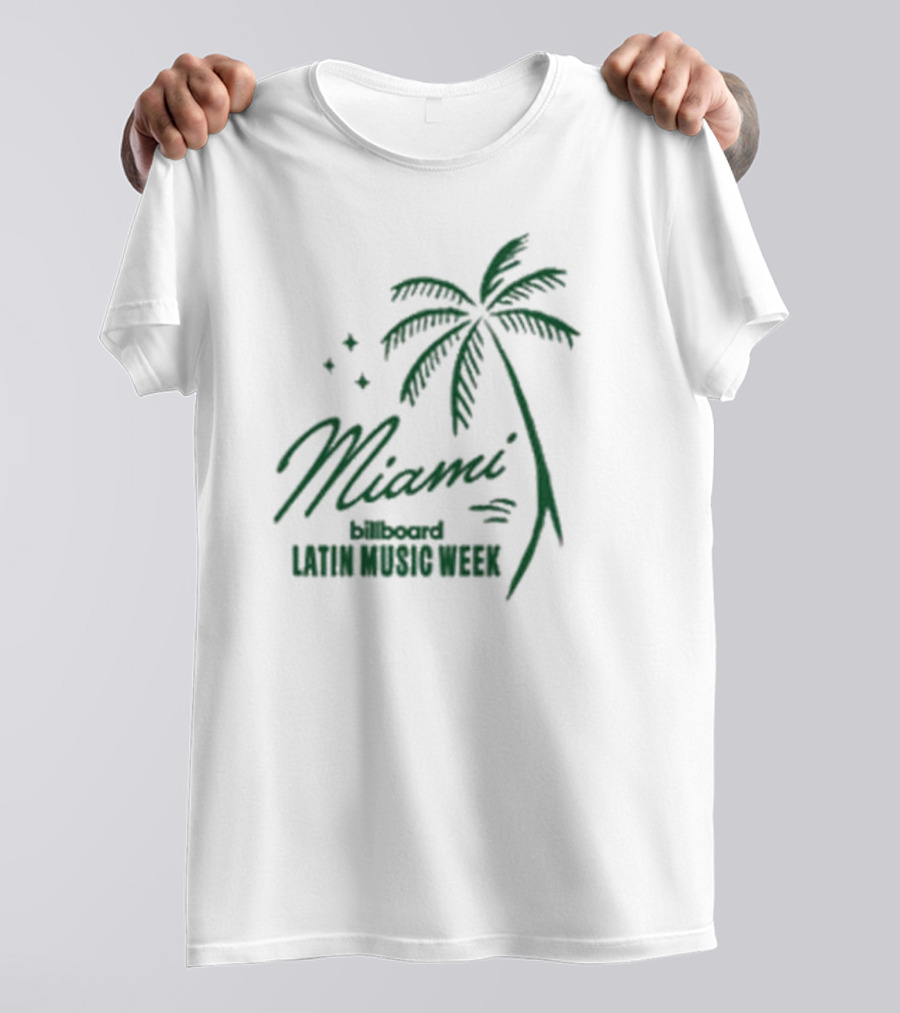 Miami Billboard Latin Music Week Palm Tree T-Shirt